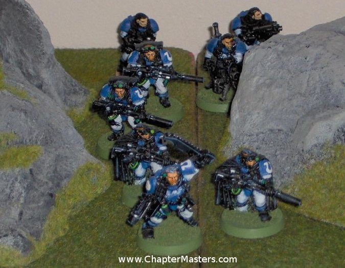 scout, Ultramarine scout, scout with sniper rifle, metal scout,